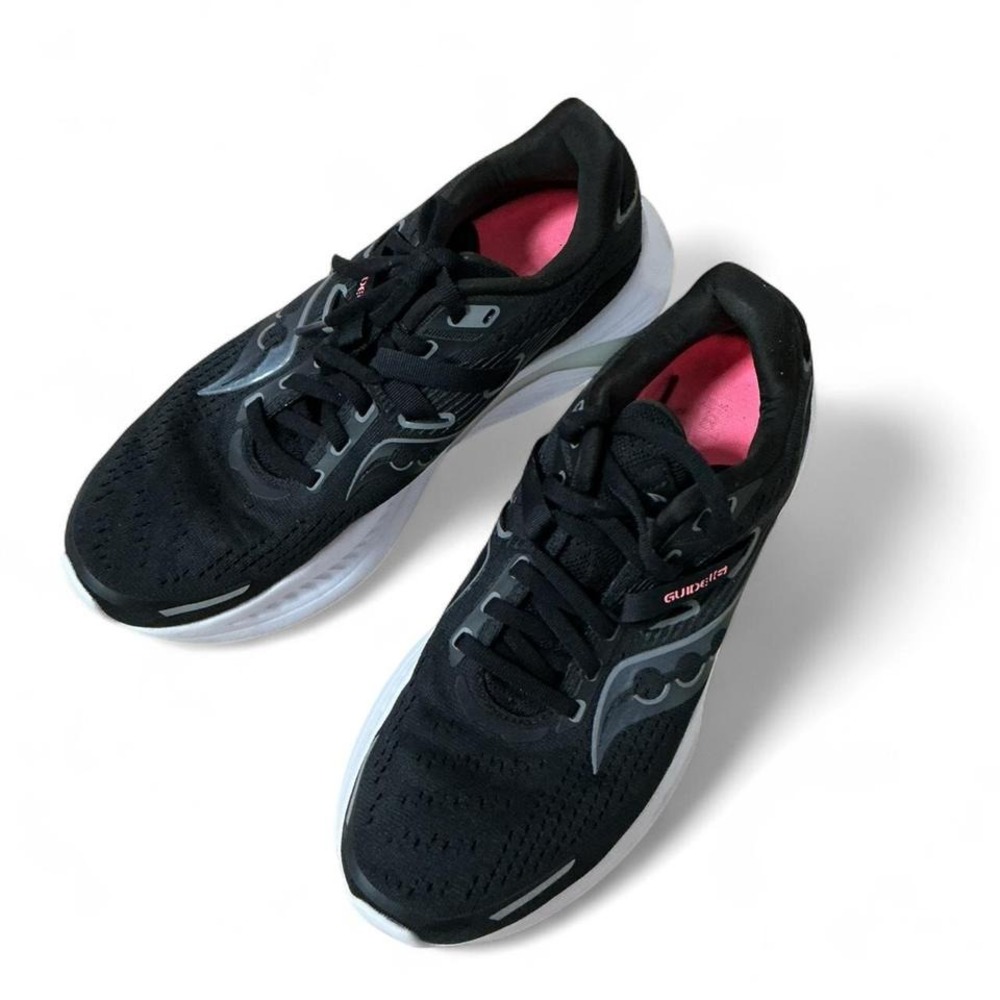 Saucony Guide 16 Running Shoes Black Low Top Athletic‎ Sneakers
